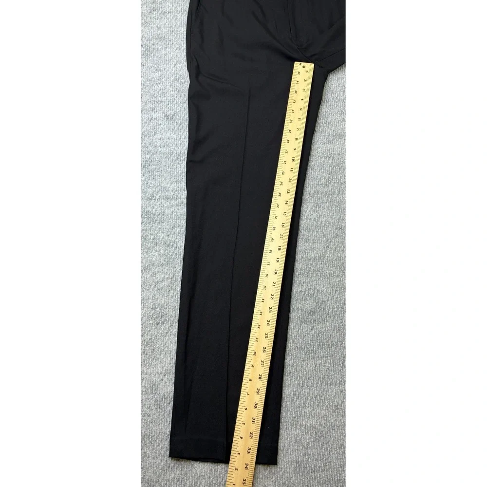 Van Heusen Mens Dress Pants 34x34 Black Straight Fit Stretch Flat Front 505M131